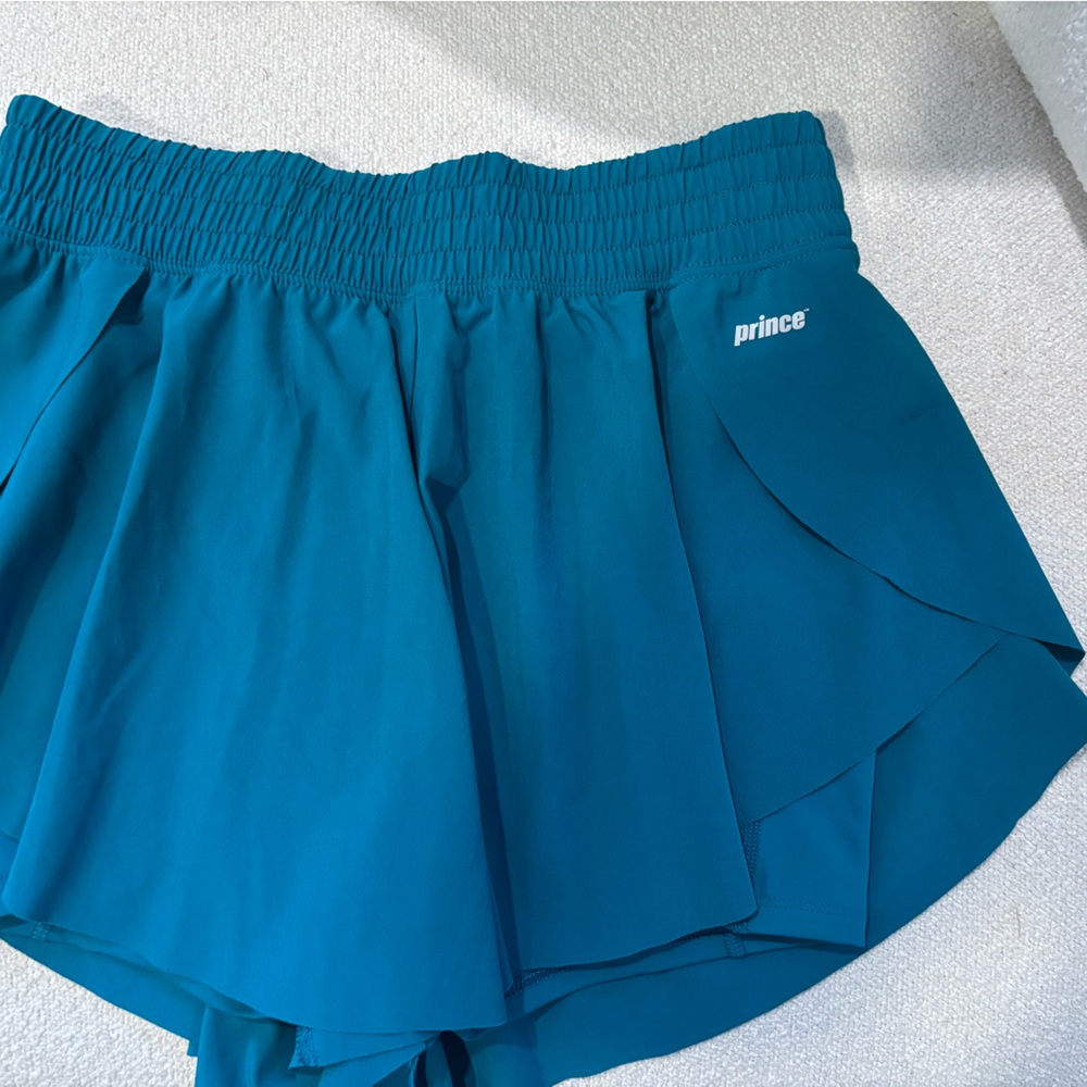 Prince Girls' Elite Flow Tennis Skort in Teal Blue size Large like new